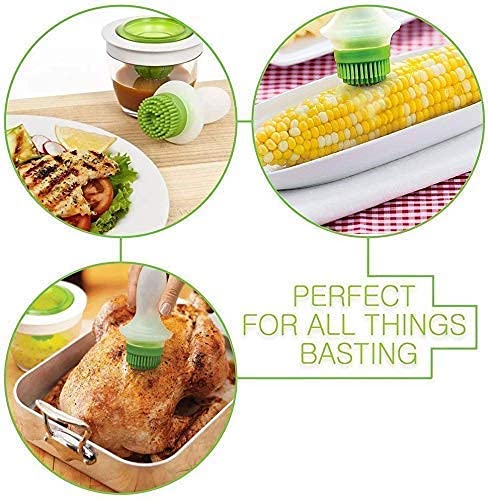 🍼🔥Oil Dispenser Glass Bowl Container Oil Brush |🔥Flat 50% OFF 🔥