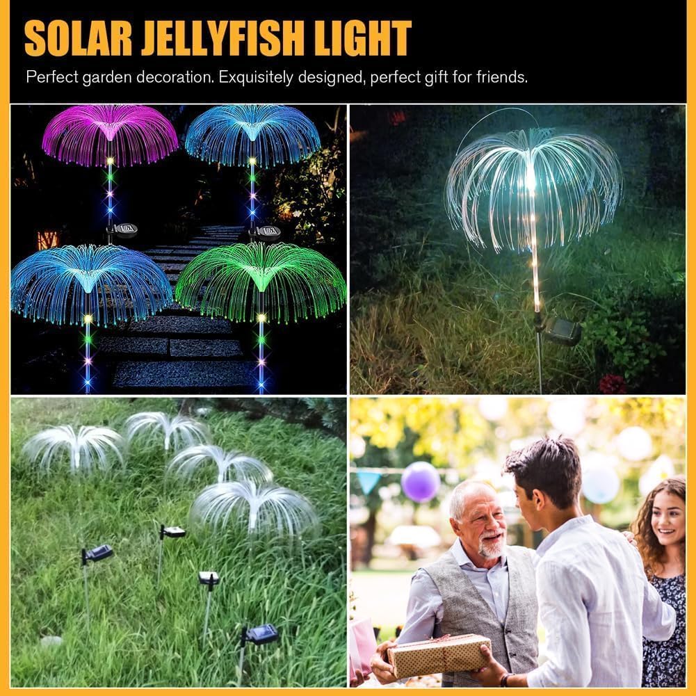 🌈Color Changing Solar JELLY FISH LAMP Waterproof Outdoor Lights 🔥BUY 1 GET 1 FREE | Today's deal🔥