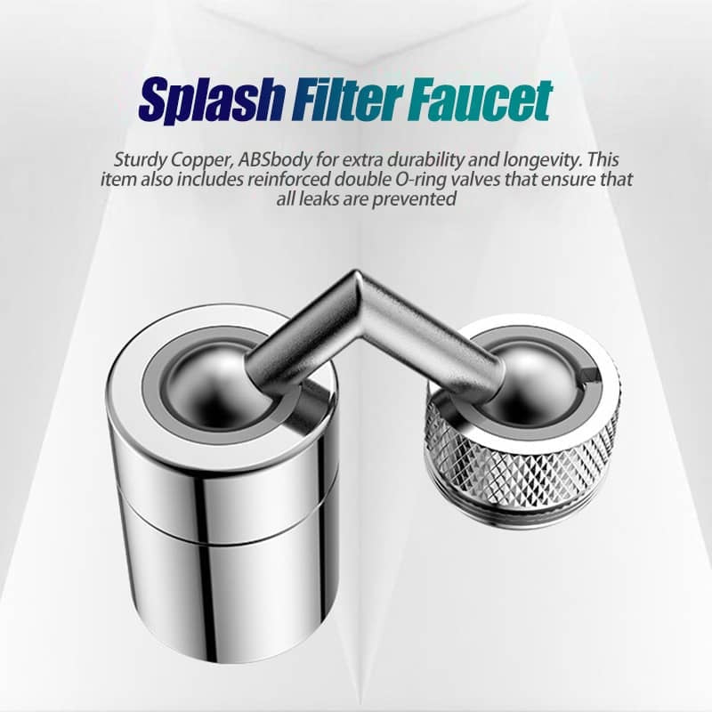 720° ROTATION UNIVERSAL SPLASH FILTER FAUCET